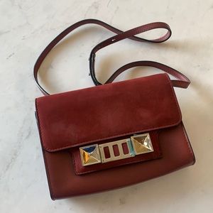 Authentic PS mini Burgundy WOC bag/ Proenza Schouler